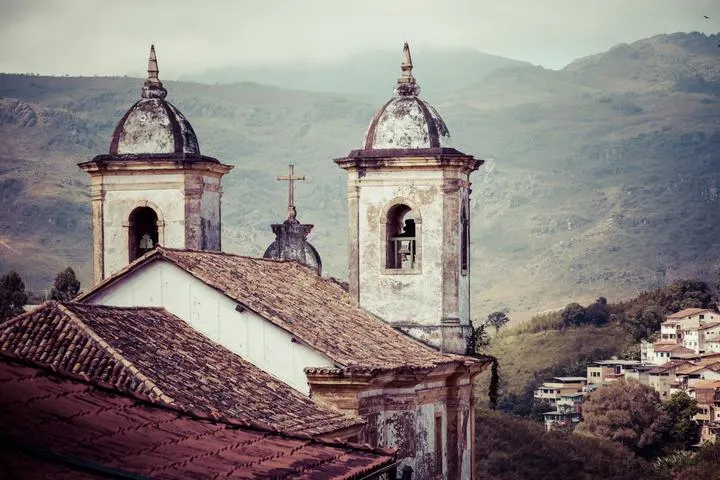 Barocke Kolonialstadt Ouro Preto in Minas Gerais, Brasilien