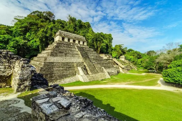 Maya-Ruinen von Palenque im Dschungel von Chiapas, Mexiko