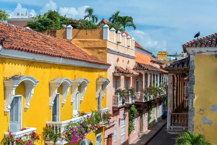 Cartagena Kolumbien – kolonialer Balkon in der Ciudad Amurallada