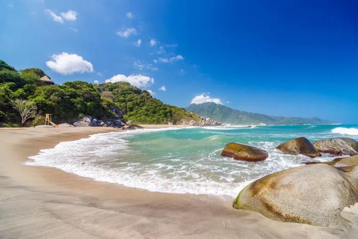 Karibikstrand im Tayrona Nationalpark, Kolumbien
